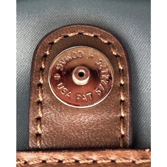 COACH Poppy Signature Glam Tote Women’s Bag Khaki Brown 19966 Retro Designer - Picture 13 of 14